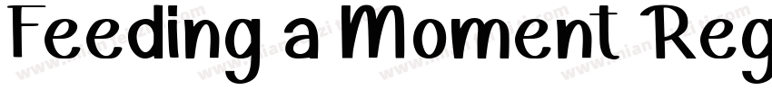 Feeding a Moment Reg字体转换